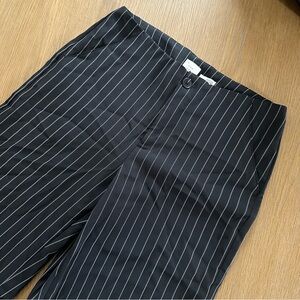A New Day Black Pinstripe Dress Pants